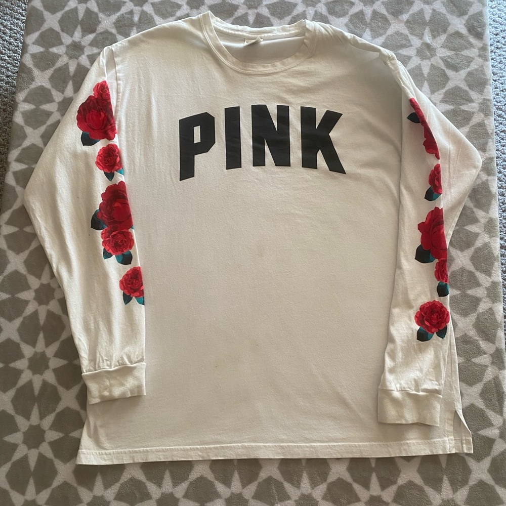 PINK White Longsleeve
